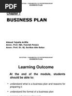 ENT300 - Module07 - BUSINESS PLAN