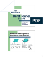 Deret Fourier dan Lendutan Pelat Segiempat