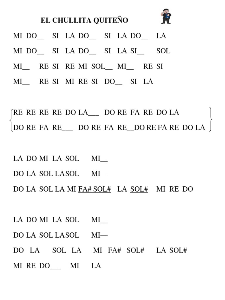 Notas y acordes de 