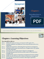 Introduction To Operations Management