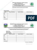 Formulir Monitoring Anestesi Lokal