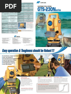 Total Station Topcon Gts 233n Manual