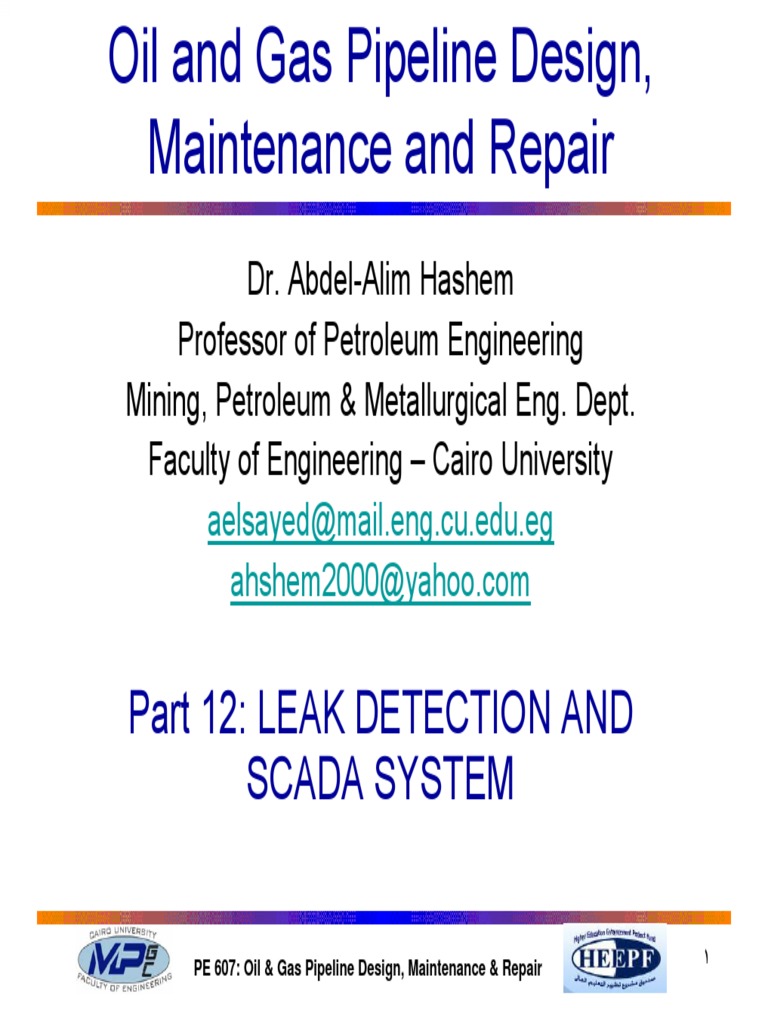 Leak Detection in Gas Pipelines | PDF | Scada | Pipeline Transport