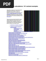 Valuation Calculations 101 Worked Examples