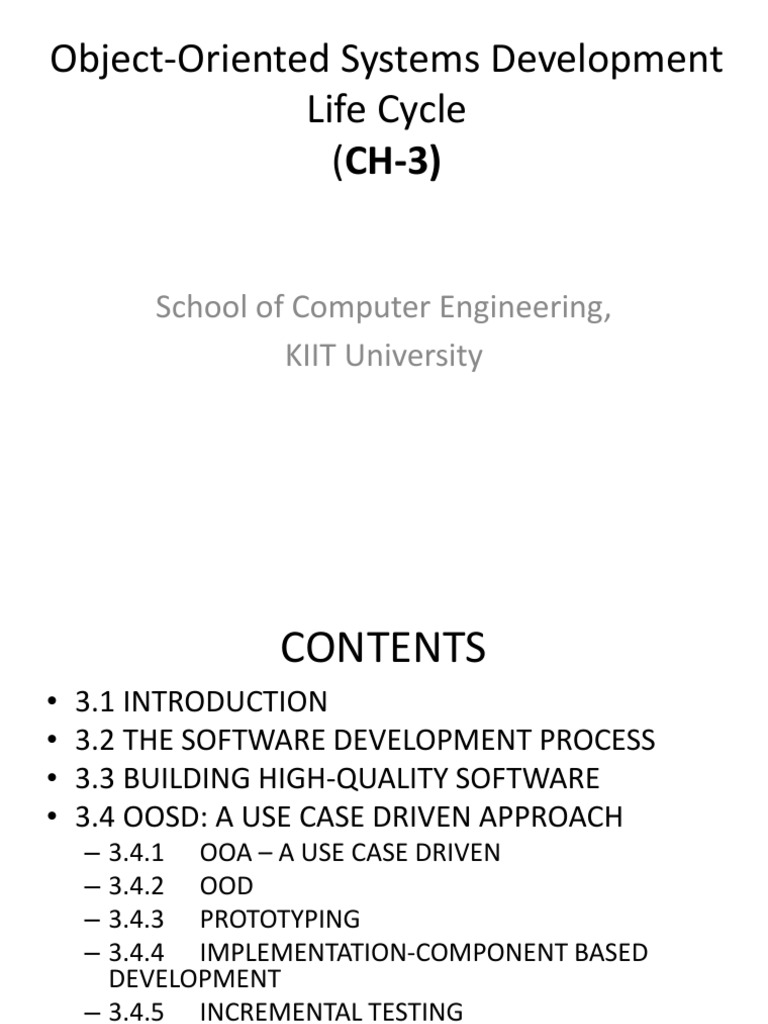 ARCHITECTURE AND SOFTWARE DEVELOPMENT LIFE CYCLE IN OOAD visual data 3