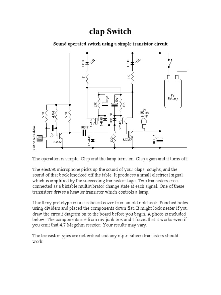 Clap switch project image