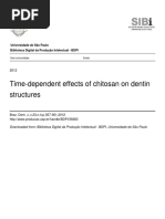 Time-Dependent Effects of Chitosan On Dentin Structures