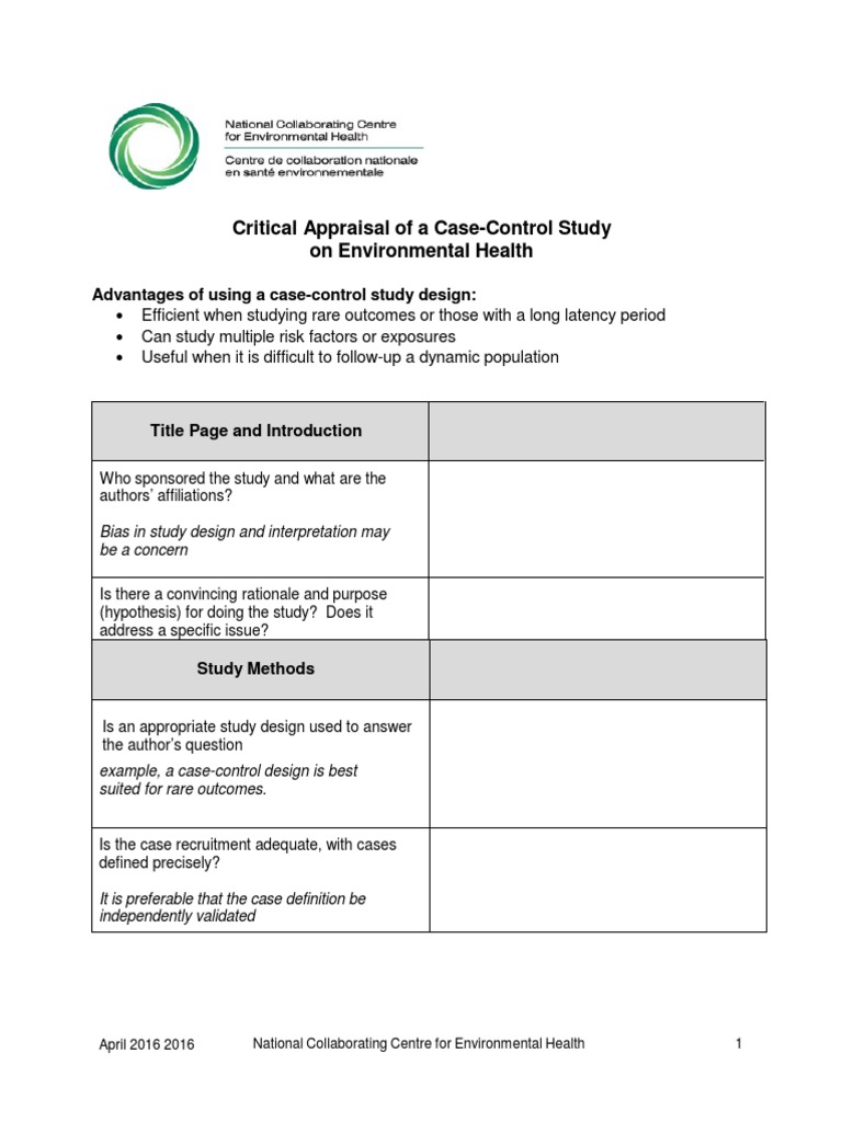 Case study critique picture