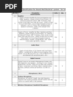 Specification For Sound