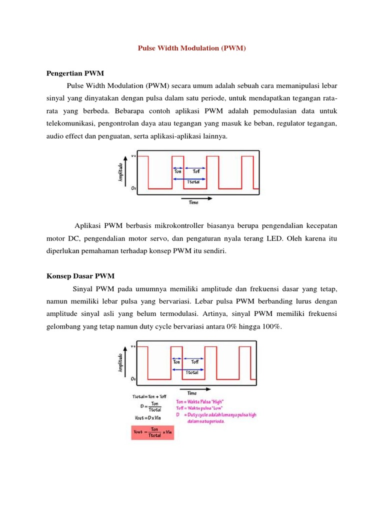 Pulse Width Modulation | PDF