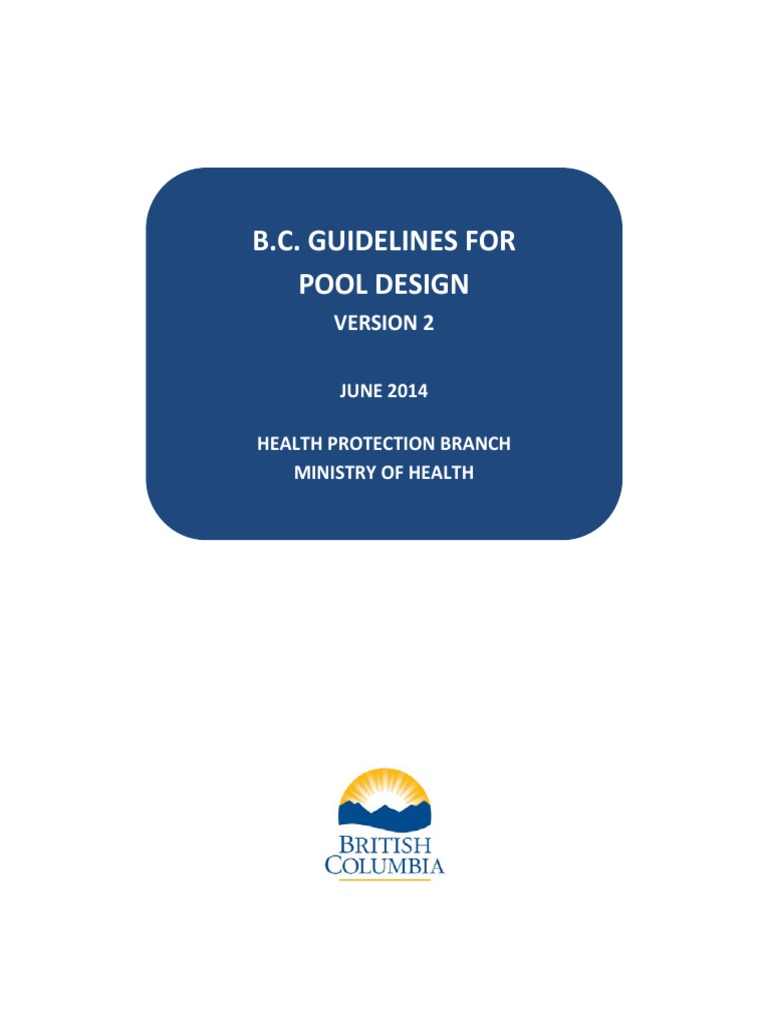 Pool Design Guidelines Jan 2014 Final PDF PDF Diving Swimming Pool