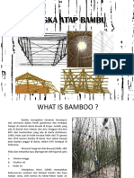Rangka Atap Bambu