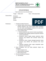 Notulen Adanya Penjaringan Aspirasi Atau Inovasi