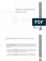 Decálogo protección de datos Ayuntamiento de Pamplona