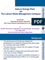 Presentation Waste To Energy Project Lahore PDF