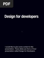 Design For Developers