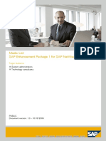 Media List Sap Enhancement Package 1 For Sap Netweaver 7.0: Target Audience