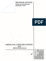 Abschlusszeugnis