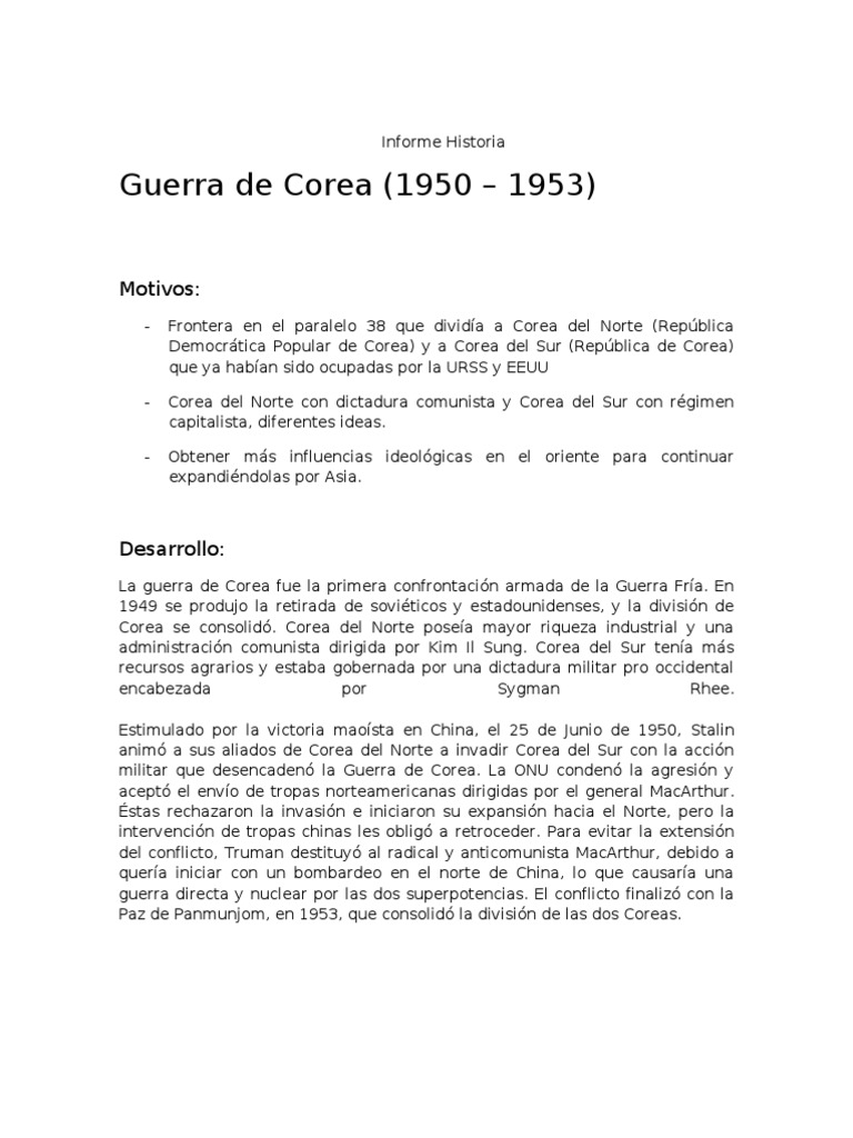 Guerra de Corea | PDF
