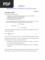 Approximate Methods For Multi-Dof and Continuous Systems