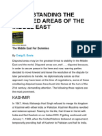 Understanding The Disputed Areas of The Middle East