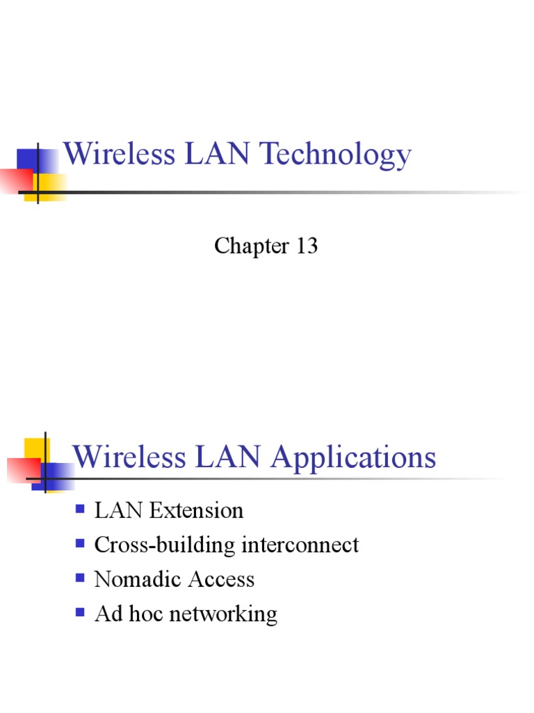 Wireless LAN Technology PDF Wireless Lan Computer Network