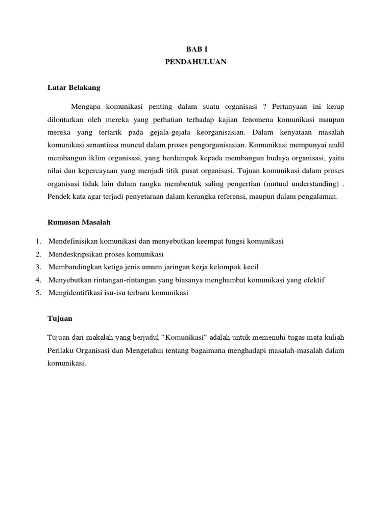 Makalah Bab 11 Komunikasi Perilaku Organisasi Stephen P Robbins Contoh Makalah