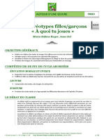 À Quoi Tu Joues ?, M.-S. Roger, A. Sol - Fiche Pédagogique Cycle 3