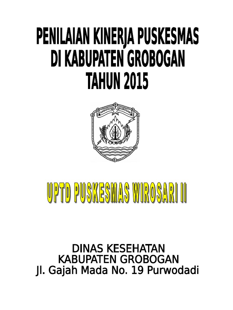 Contoh Laporan Penilaian Kinerja Puskesmas