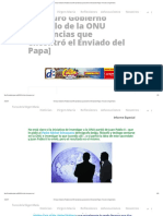 El Oscuro Gobierno Paralelo de La ONU (Evidencias Que Encontró El Enviado Del Papa) Foros de La Virgen María