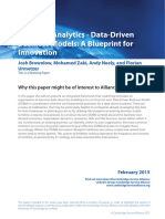 Data and Analytics - Data-Driven Business Models: A Blueprint For Innovation