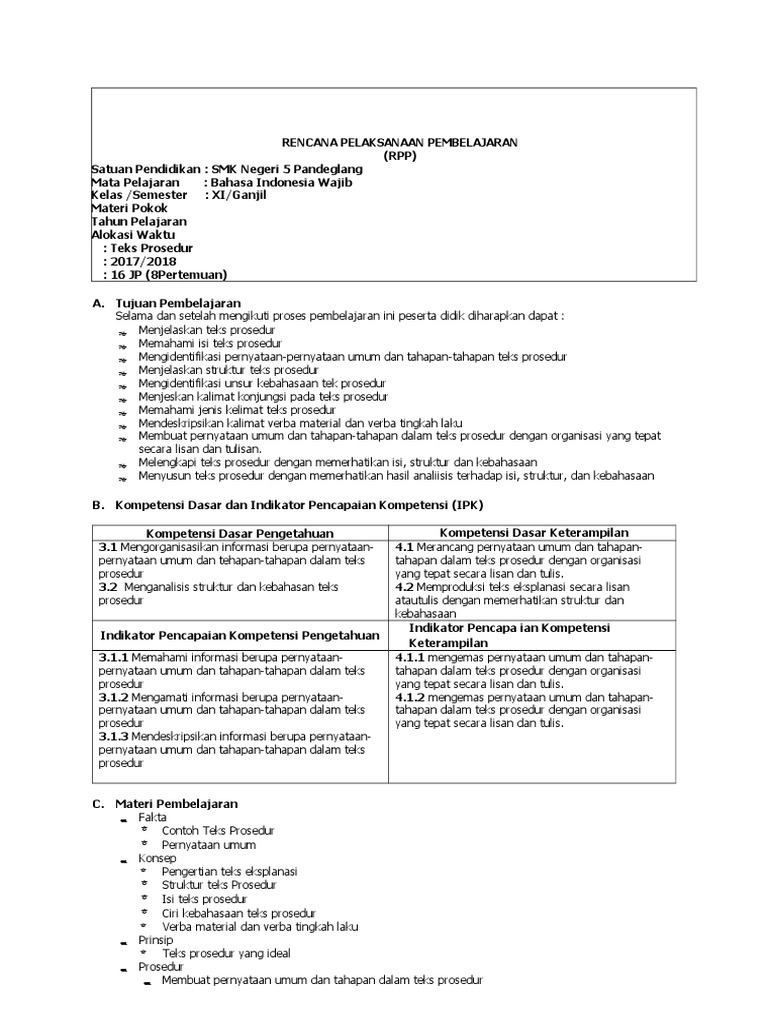 Pengertian Pernyataan Umum Dalam Teks Prosedur Berbagi