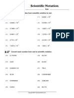 WorksheetWorks Scientific Notation 1