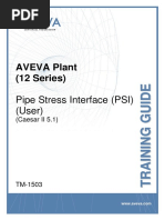 TM 1503 AVEVA Plant 12 Series Pipe Stress Interface User Caesar II 5 1 Rev 5 0 PDF