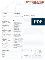 Hyperlanes Character Sheet