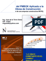 Clase Fundamentos PMBOK Aplicado a Obras