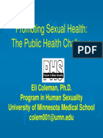 Promoting Sexual Health Coleman WHO 2007