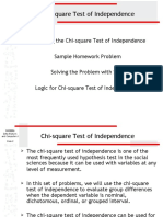 Homework Problems - Chi-Square Test of Independence