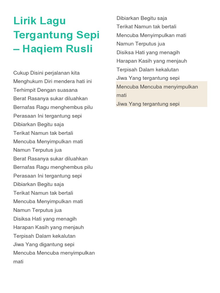 Lirik Dan Chord Lagu New