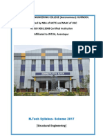 M.tech Scheme -2017(Structural Engineering) Syllabus