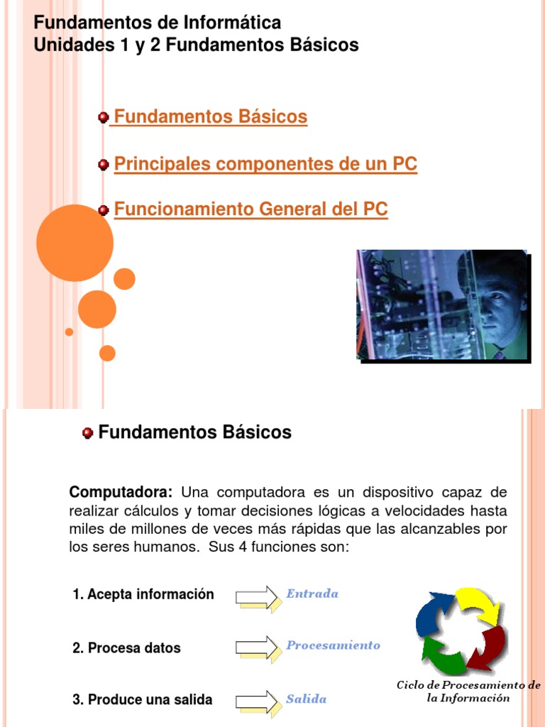 Unidad 1 Y 2 Fundamentos De Informatica Pdf Hardware De La