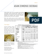 Perhitungan Berat Geobag PDF
