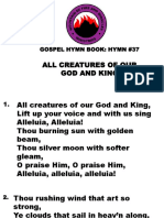 All Creatures of Our God and King: Gospel Hymn Book: Hymn #37