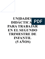 Unidades para Trabajar en El Segundo Trimestre de 5 Años