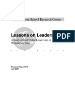 Lessons On Leadership:: Washington School Research Center
