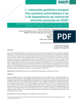 Criterios de Valoración Geriátrica Integral en Adultos Mayores Autovalentes y en Riesgo de Dependencia en Centros de Atención Primaria en Chile