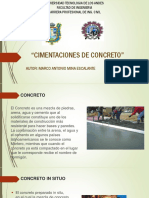 Cimentacion de Concreto