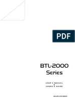 BTL-2000 Series: User'S Manual & Users'S Guide