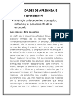 Actividades de Aprendizaje Economia