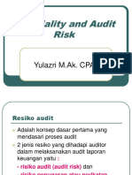 Materiality and Audit Risk 8